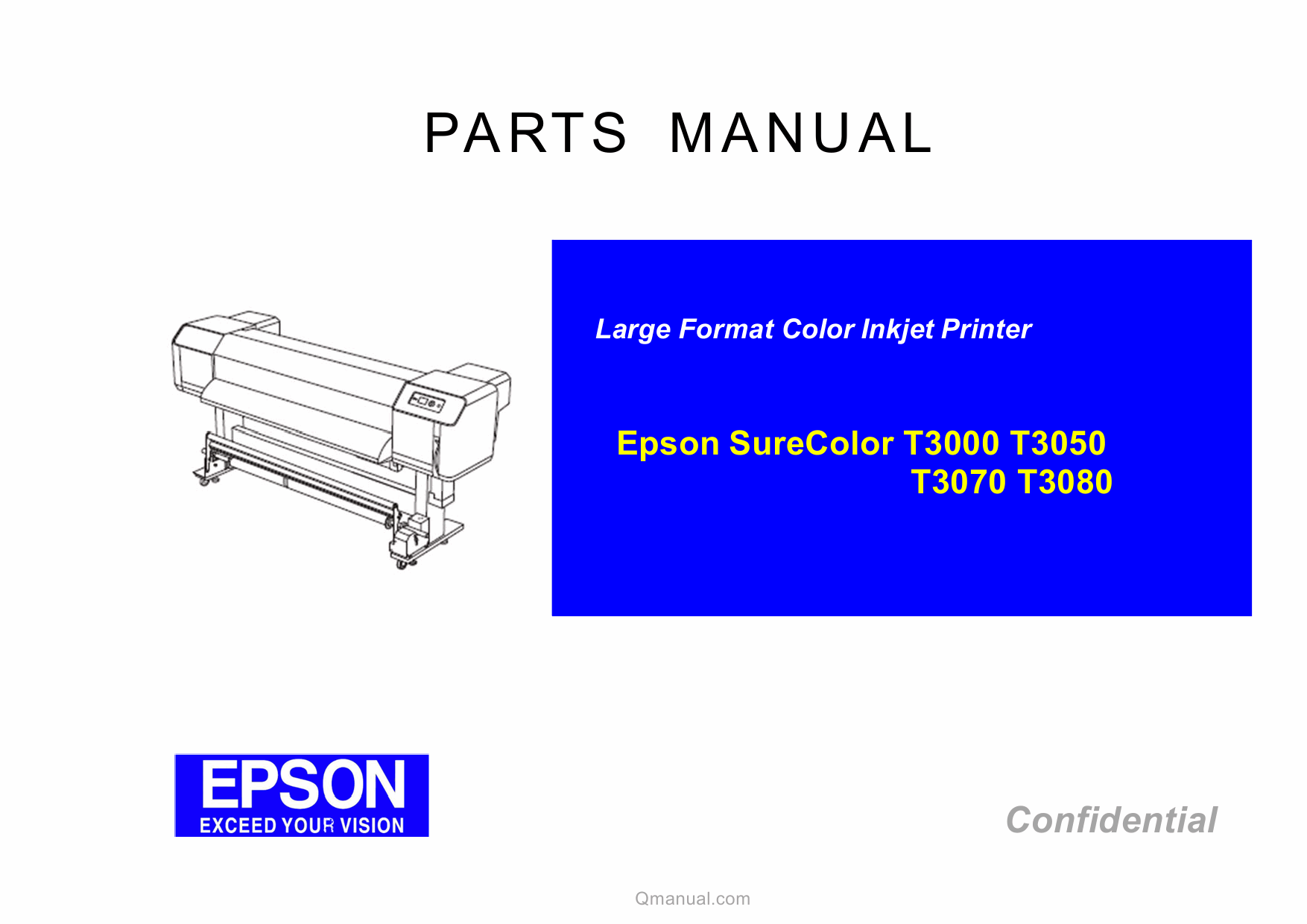 EPSON SureColor T3000 T3050 T3070 T3080 Parts Manual-1